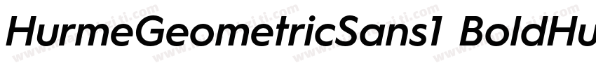 HurmeGeometricSans1 BoldHurmeGeomet字体转换